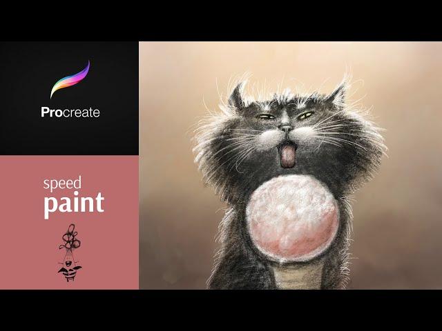 Как нарисовать кота? | Procreate | Speedpaint