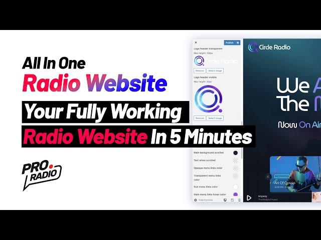 All in One Radio Website: How to Create your Radio Station Website in 5 Minutes #radio  #website