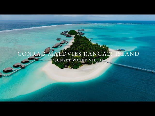 DJI Mavic 3 - Sunset Water Villa at the Conrad Maldives Rangali Island