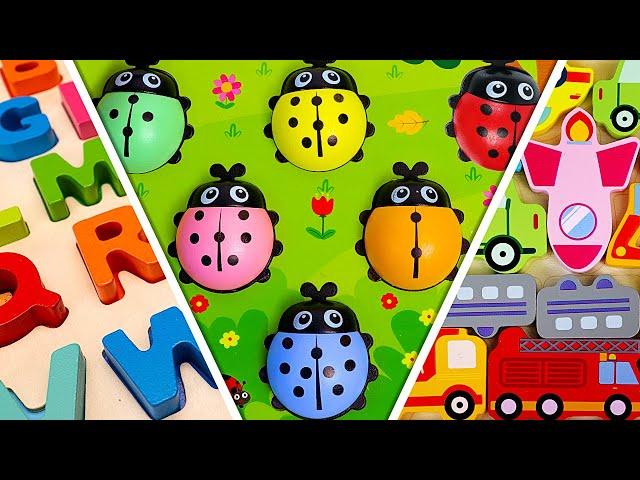 LIVE: TOP Learn Numbers & ABCs Puzzles || Learning Videos For Preschoolers