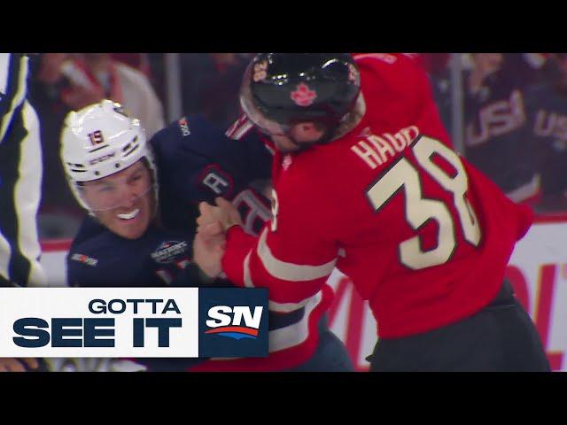 GOTTA SEE IT: 3 Fights In 9 Seconds In Canada vs. USA 4 Nations Rivalry Game