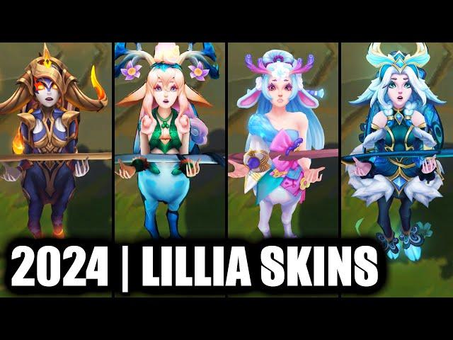 ALL LILLIA SKINS SPOTLIGHT 2024 | League of Legends