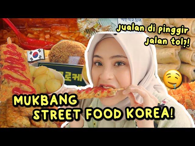 MUKBANG STREET FOOD KOREA  DI PINGGIR JALAN TOL?!  TERNYATA BANYAK MAKANAN ENAK!! 