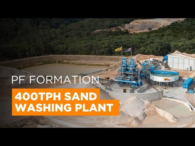 PF Formation 400tph Sand Washing Plant in New South Wales CDE Projects