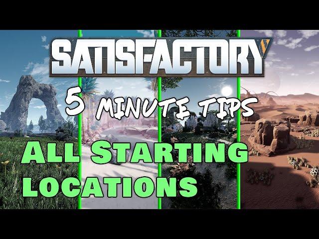 ALL Starting Locations on the Map | Satisfactory 5 minute tips