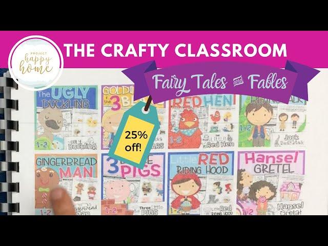 The Crafty Classroom FABLES & FAIRY TALES Literacy Unit Study K-2 || Nov 2019