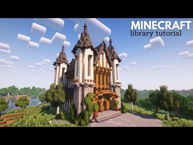 Minecraft: How to build a Medieval Library | Minecraft Tutorial