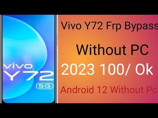 Vivo Y72 5G (V2060) Frp Bypass/ Google Account Remove/ Without Pc By A2z Salu...