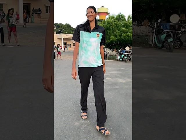 India's Tallest Girl: Unbelievable Heights!  #shorts #tallestgirl #india