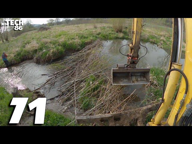 We Drain The Little Lake - Beaver Dam Removal With Excavator No.71 - Cabin View