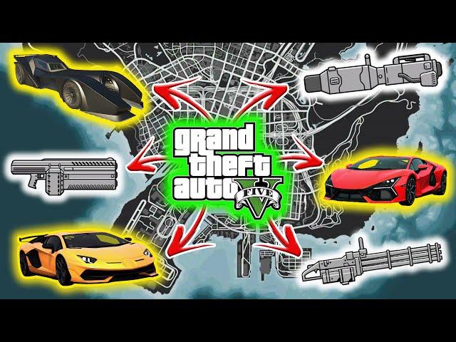 GTA 5 - All New 2025 Secret Weapon & Rare Cars Locations! (Story mode)