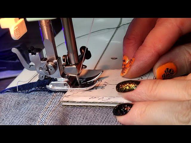 [DIY]Покажу, КАК прошить самое трудное место на джинсах / easy to sew