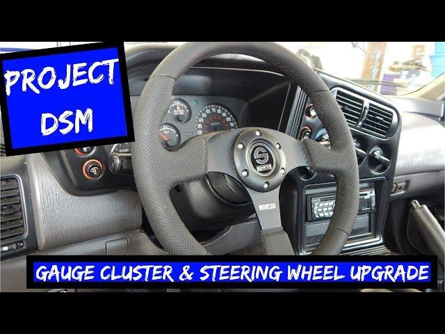 Project 1g DSM Eagle Talon TSI [EP:7] Ebay Sparco Wheel & Gauge Cluster replacement