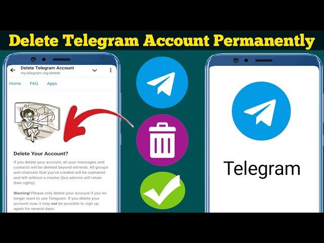 Как УДАЛИТЬ аккаунт Telegram навсегда (НОВОЕ ОБНОВЛЕНИЕ) | Удаление аккаунта Telegram