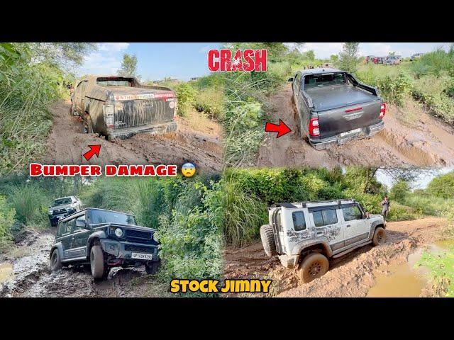 Last obstacle mai sab gaadiyan damage ho gyi | Why pickup trucks failed in offroading 