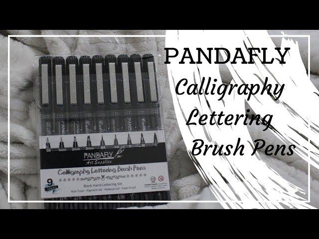 Pandafly Art Supplies Calligraphy Lettering Brush Pens DEMO & Review