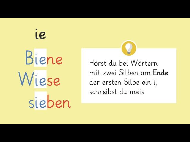 Wann schreibe ich Wörter mit ie? einfach erklärt | sofatutor