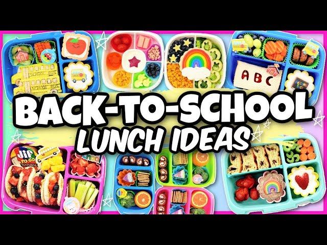 I've never seen such a COLORFUL Bunch of Lunch Ideas! | School Lunch MARATHON