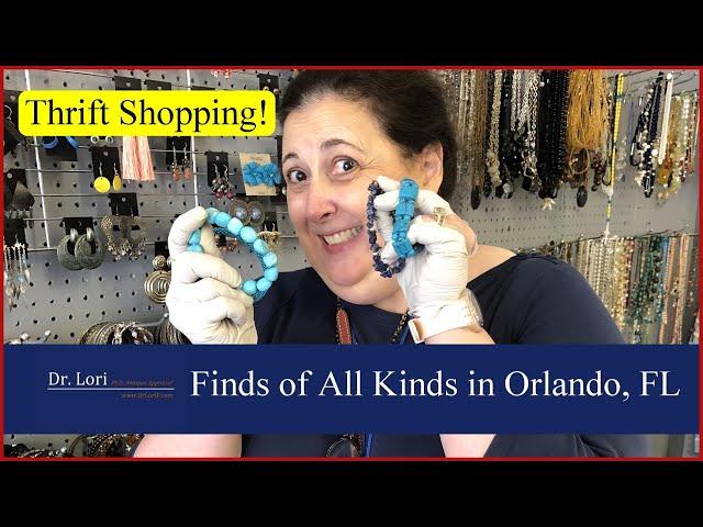 Thrift Shop! Costume Jewelry, Madame Alexander Dolls, Scarfs, Crystal, Glass - Thrift with Dr. Lori