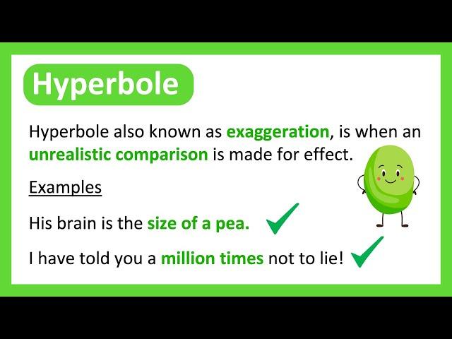 What is a HYPERBOLE?  Easy Explanation