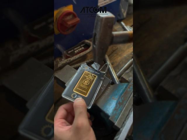 Preparing for Monday 100g 24K Gold Bar #jewelry #asmr #gold #fyp #viralvideo #love #trending #goals