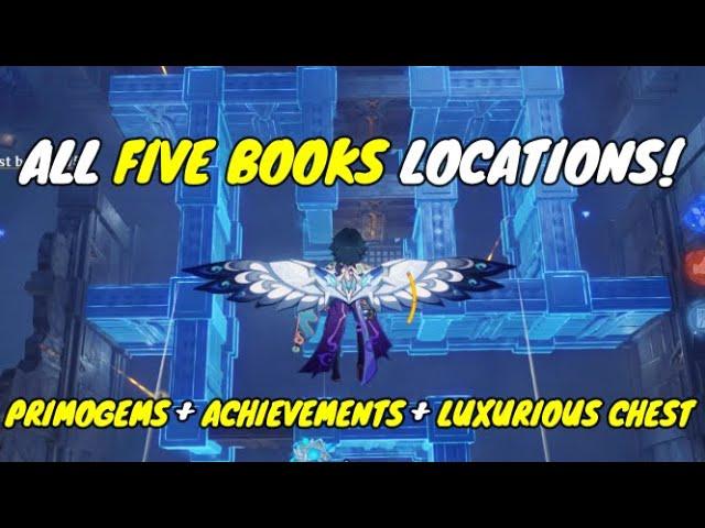 All 5 Lost Books Locations, Collections of Dragons & Snakes (Genshin Impact)