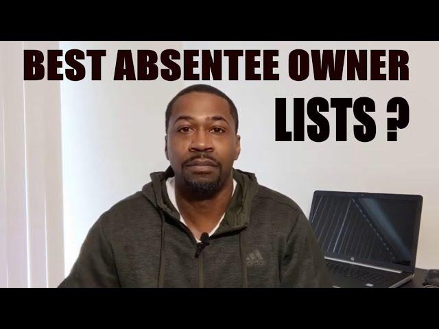 Absentee Owner List Building w/ Propstream - Time Saving Info