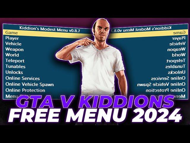 BEST KIDDIONS MOD MENU | UNDETECTED | DOWNLOAD TUTORIAL | NEW  GTA V ONLINE HACK 2024 | GTA 5 FREE