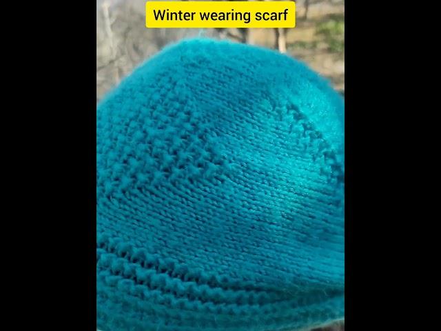 how to knit winter scarf kaise banaye/winter cap/ladies scarf for beginners#shorts#ytshorts#viral