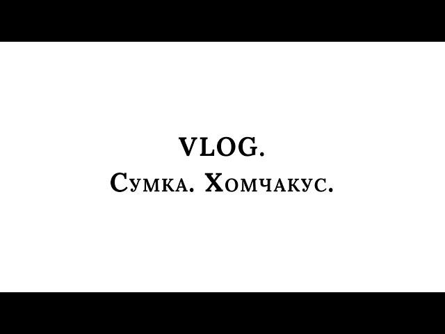 Влог. Довязала Хомчакуса и сумку.