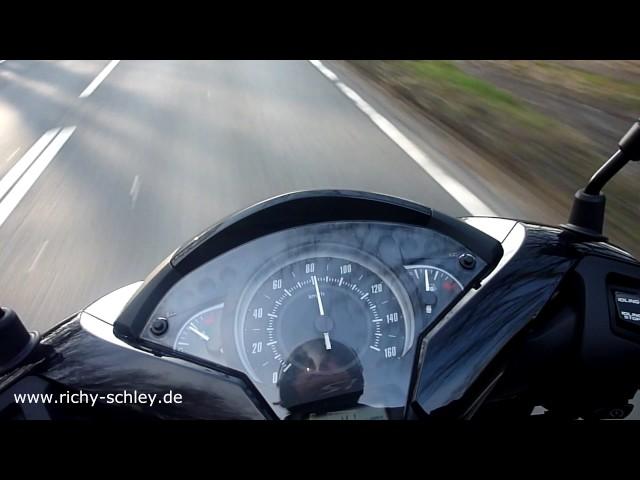 Honda Sh150i 2017 Motorroller Motor Scooter onboard Video (Tacho Sicht)