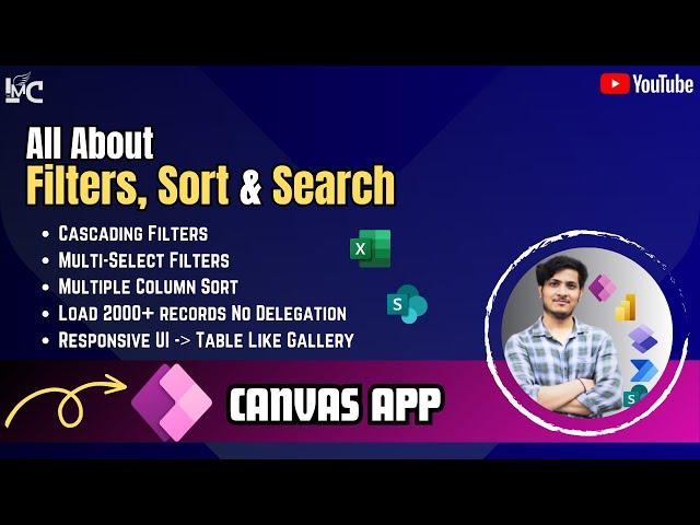 Load 2000+ Records, Filter, Search & Sort Data in One Canvas App Tutorial