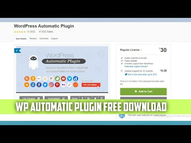 Wp Automatic Plugin Free Download | How to Wp Automatic Free | Offer Limited