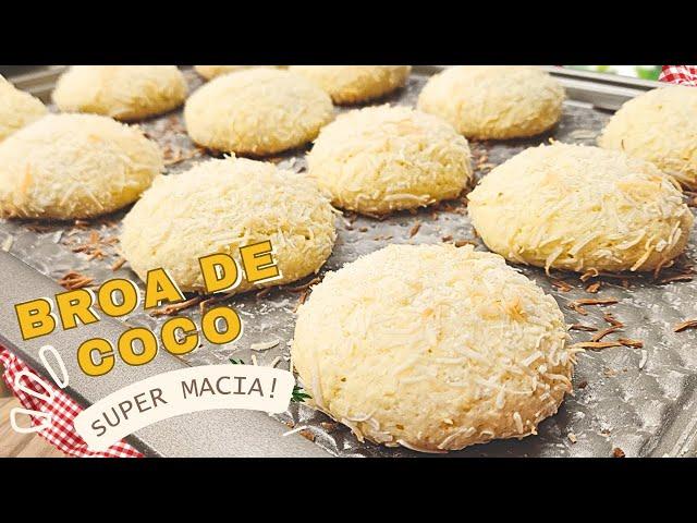 BROA DE COCO PERFEITA PARA O CAFÉ - RECEITA RÁPIDA E FÁCIL