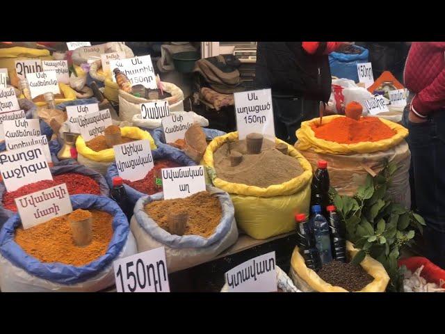 Excerpt: walk through the market in Gyumri, Armenia. Local food, artisan craft, flea-market stuff.