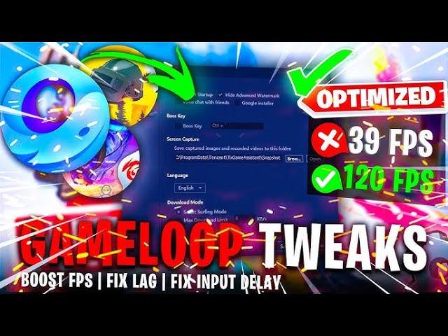 3.4 Update Gameloop Lag Fix and Optimization | PUBG Mobile Gameloop Emulator 2024| Best Settings