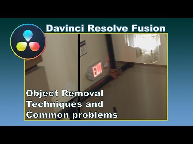 Object removal in Davinci Resolve Fusion and solutions to common problems