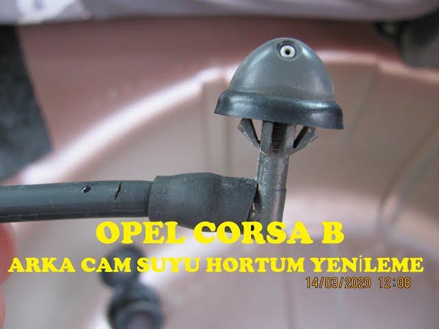 OPEL CORSA B ARKA CAM YIKAYICI HORTUM TAMİRİ, ARKA CAM SİLECEĞİ CAM SUYU HORTUM TAMİRİ, DEĞİŞİMİ