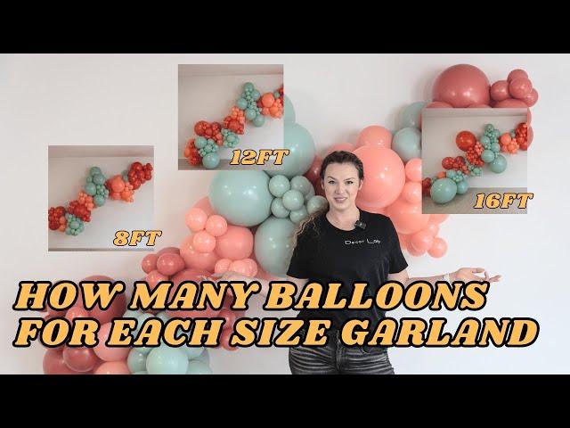 How to create a different size balloon garland