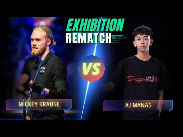 MICKEY KRAUSE VS AJ MANAS | REMATCH | EXHIBITION GAME IN VIETNAM #billiards #nineball #9ballpool