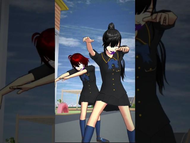 2 Bestfriends turned into Zombies after drinking Grimace Shake‍️ #sakuraschoolsimulator #grimace