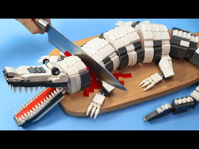 Filet O Gator Catch The Worlds First LEGO RARE WHITE Alligator IRL Stop Motion Cooking ASMR