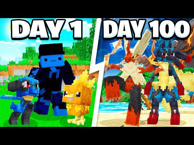 I Spent 100 DAYS With MEGA POKEMON ONLY In MINECRAFT COBBLEMON! (Minecraft Pokemon)