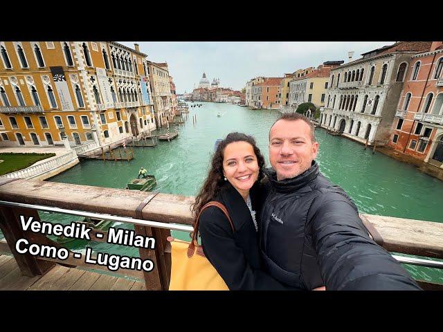 Venice (We liked it very much), Lake Como, Milan, Sirmione, Lugano Trip - Alpine Lakes Tour