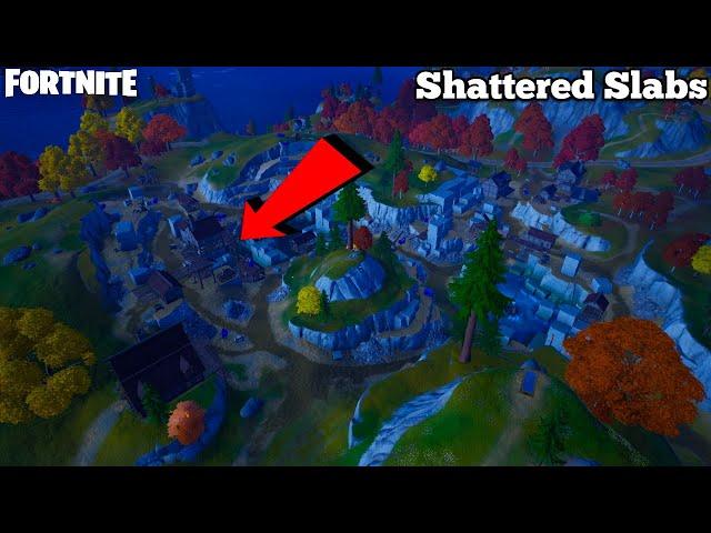 *NEW* SHATTERED SLABS LOCATION GAMEPLAY - FORTNITE LOOTING GUIDE