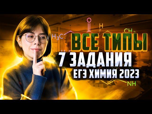 Все типы 7 задания ЕГЭ по химии 2023 | Екатерина Строганова