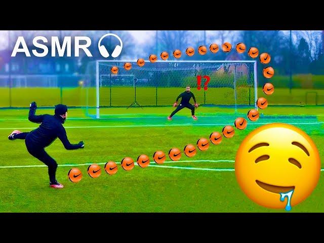 ASMR FOOTBALL + MOST SATISFYING FOOTBALL SHOTS AND SAVES