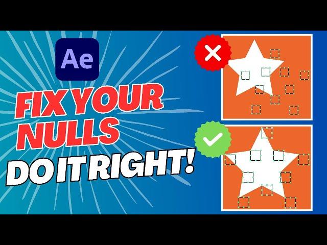 How to Fix Misplaced Nulls | Create Nulls from Paths | After Effects Tutorial 2024