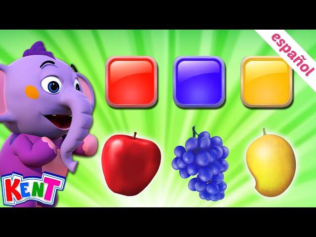 Kent el elefante | Aprende colores con Frutas  Aprendizaje divertido | Aprender colores