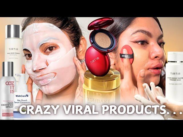 Crazy TikTok VIRAL Products: Tsubaki Hair Mask, TirTir Cushion Foundation,Wishcare Review ,Cozitis